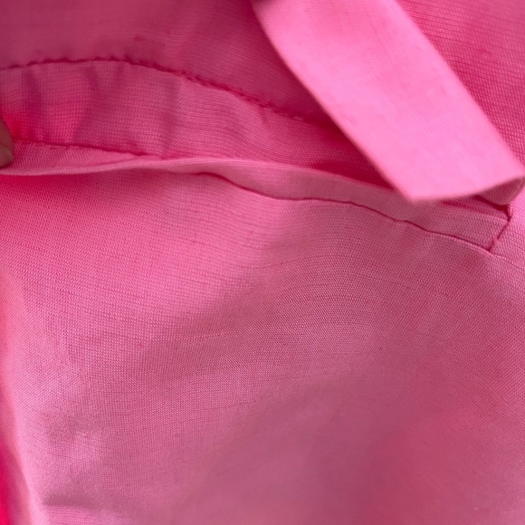 [M/L]Kate By Laltramoda Women's Pink Linen Blend Light Blazer - Picture 6 of 16